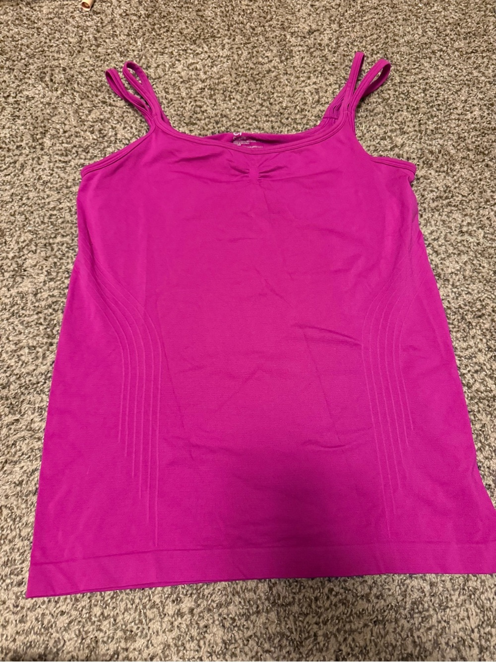 GAP Bright Magenta Double-Strap Tank Top